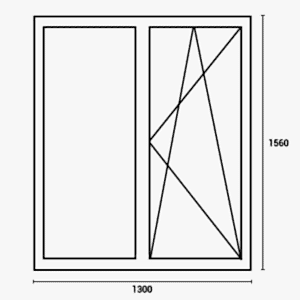 Цены на окна в хрущевку окно 1300*1560