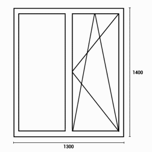 Цены на окна в хрущевку окно 1300*1400
