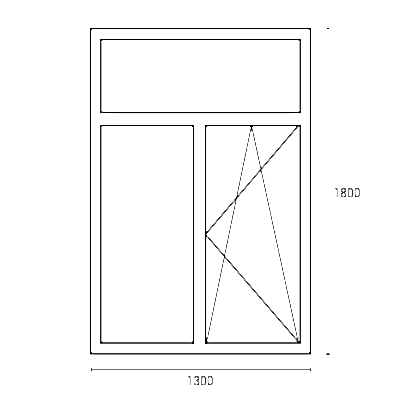 Двустворчатое окно в сталинку