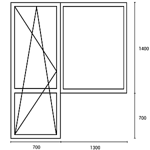 Балконная дверь с окном в хрущевку