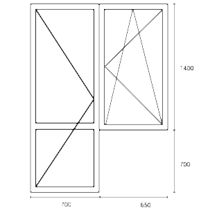 Балконная дверь с маленьким открывающимся окном
